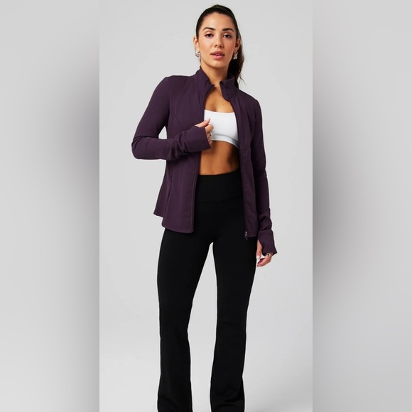 ❌SOLD❌ NWT [Fabletics] Cold Weather Full-Zip Long-Sleeve Jacket Plum Women's S - Picture 2 of 8